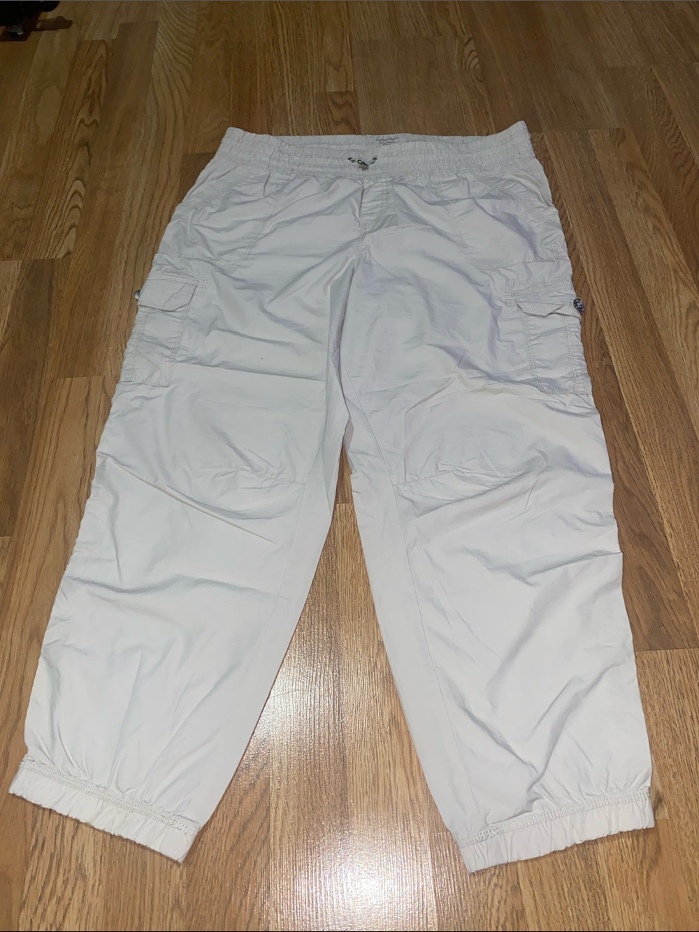 Calvin Klein White Cargo Jogger Pants